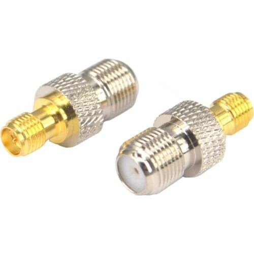 100 Pieces RF RP SMA female to F female Straight Coaxial Adapter Connector