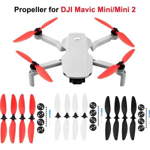 2 Pairs Propeller for DJI Mavic Mini /Mini 2 Drone Quick Release Light Weight Props Blade Replacement Wing Fans Spare Accessory