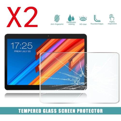 2Pcs Tablet Tempered Glass Screen Protector Cover for Teclast M20 4G Tablet Anti-Screen Breakage Anti-Fingerprint Tempered Film