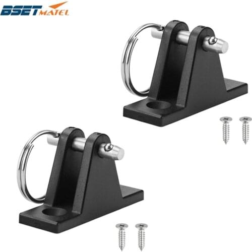 2X Kayak Canoe Dinghy Nylon Deck Hinge Mount with Quick Release Pin Bimini Top Fitting Boat Cover Bimini Sprayhood Canopy