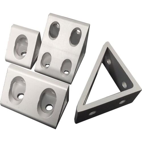 5 piece Triangular type 4/8 hole 4040/4545/6060/8080 connector Corner Angle Bracket Connection Joint for Aluminum Profile
