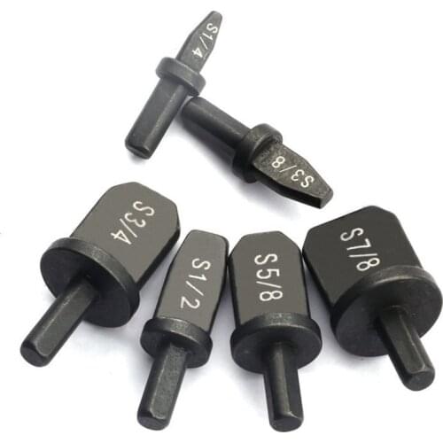 6Pcs Electric Inch Pipe Expander Hexagonal/Triangle Handle Air Conditioner Copper Pipe Reamer Electrician Repair Modification