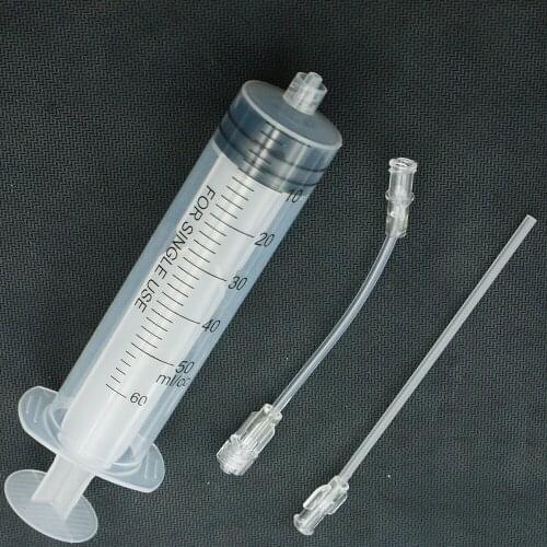 60ml Road Bike Tubeless Tire Tyre Liquid Injector Sealant Injection Tool MTB Bicycle Tire Puncture Fluid Filling Set