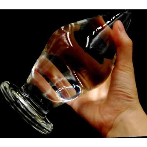 8cm Huge Anal Plug Glass Adult Sex Toys For Women Men Big Butt Plug Glass Anal Toys Prostate Massage Sex Product