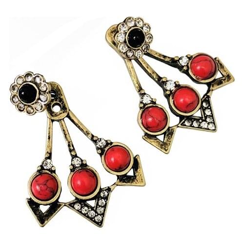 99CARATS SUMNI Retro geometry, round crack, stud girl For Women Free Shipping