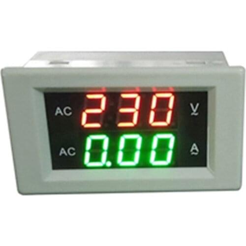 Digital Ammeter Voltmeter Voltage Detector LED Digital Display AC 500V Voltmeter 0-50A Ampere Meter Voltage Meter Volt