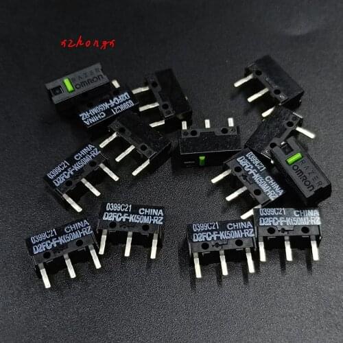 D2FC-F-K (50 M)-RZ Green Dot Omron Mouse Micro Switch Button