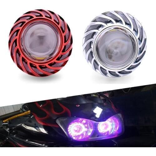 For Yamaha FZ1 FZ6 FAZER XSR 700 900 TDM 900 YBR 125 YZF R15 Motorcycle Led Light Angel Eye Headlamp Moto Projector Headlight