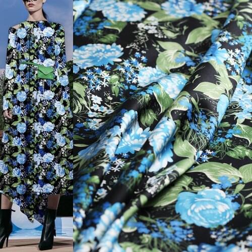 Red Raspberry 20momme Elastic Twill Satin Silk Flowers Fabrics Garment Materials Women Dress DIY Sewing Cloth Freeshipping