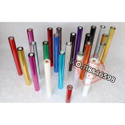 3cm*120m Hot Stamping Foil Paper for Sampe 24 Colors Reference with Shipping Cost Fee