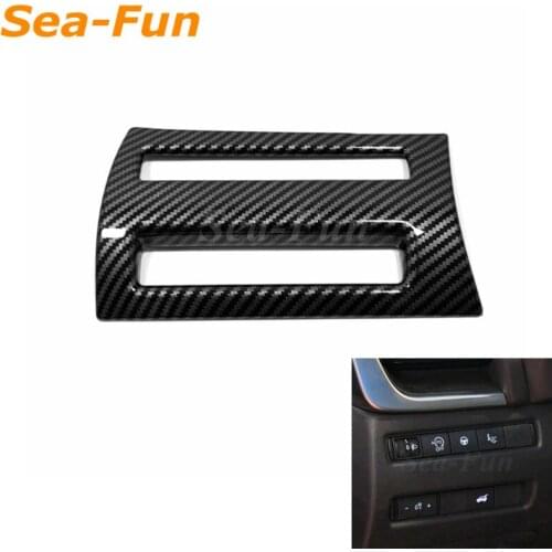 Car Left Control Headlight Lamp Switch Button Decor Frame Cover for Nissan X-Trail XTrail T33 2022 ABS Carbon Inner Accessories
