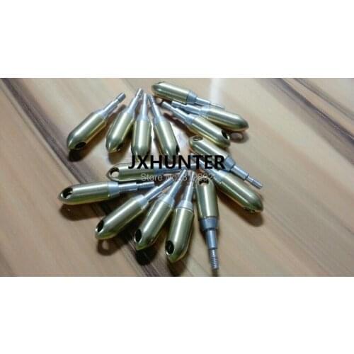 48PK copper Whistle arrow heads archery arrowhead yellow whistle broadhead steel arrow tips