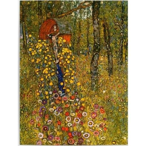 Wall Artwork Prints Poster Farm Garden Modular Pictures Home Decoration Klimt Gustav Canvas Paintings Living Room No Framework