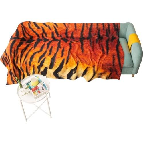 New Fashion Tiger Pattern Sofa Towel Throw Blanket Sofa Covers for Living Room Couch Cover Slipcovers Protect Cover Home Decor