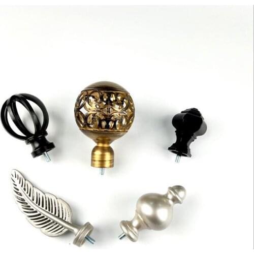 Factory direct selling Curtain rod accessories Roman rod decorative head Curtain rod finials