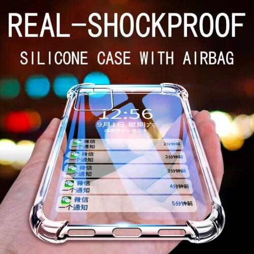 Luxury Shockproof Silicone Transparent Phone Case For iPhone 7 12 MINI 11 Pro MAX X XR XS MAX 6 7 8 Plus SE 2020 Back Cover Case