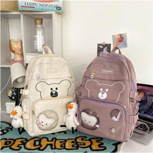 Travel Mochila Waterproof Women Backpack Girls School Bag Fashion Female College Bookbag Black Nylon Rucksack for women 2021