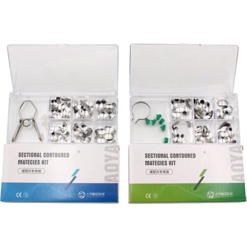 Dental Matrix Sectional Contoured Metal Matrices Bands Dental Matrix Rings Full Teeth Replacement Dentsit Oral Care