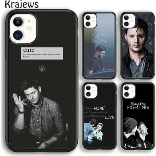 Krajews dean winchester supernatural Phone Case Cover For iPhone 5 SE 6s 7 8 plus X XR XS 11 12 pro max Samsung Galaxy S8 S9 S10