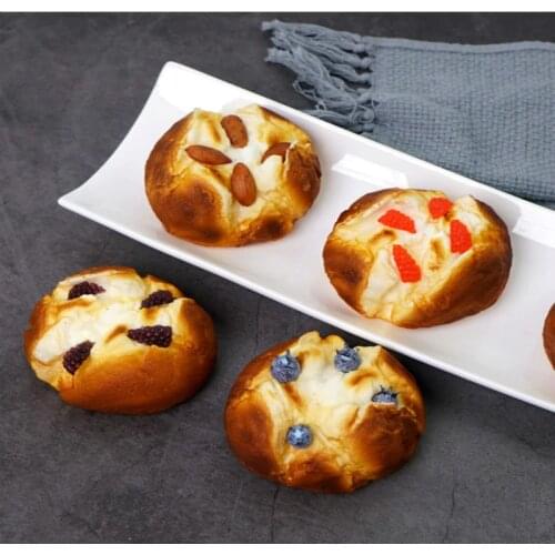 Festive Party Supplies Pu Fake Bread Simulation Bread Model Accessories Props Fake Bread Prop Fridge Magnets