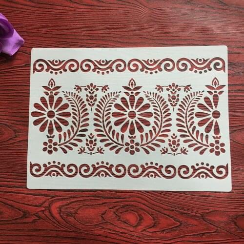 A4 29 *21cm Mandala stencils for diy scrapbooking plastic stencil for cake decorating wall stencil patterns for painting bee