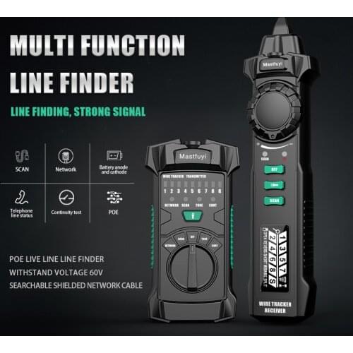 New Line Finder Telephone Wire Tracker Tracer Toner Ethernet Detector Line Finder RJ11 RJ45 Cat5 Cat6