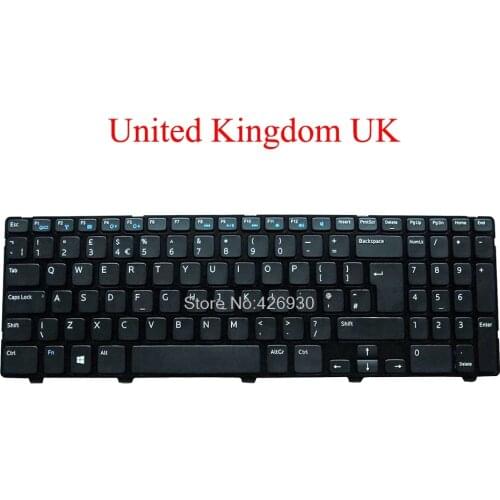 UK Keyboard For DELL For Vostro 2521 For Inspiron 15R 5521 5537 3521 3531 3537 M531R 5535 For Latitude 3540 United Kingdom new