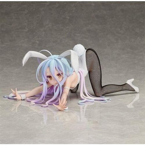 Japan Sexy Figure No Game No Life Shiro Bunny Girl PVC Action Figure Japan 12cm Anime Figure Toy Collection Model Doll For Gift