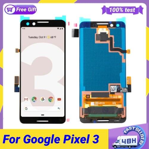 OLED 5.5" for Google Pixel 3 LCD Display Touch Digitizer Screen for Google Pixel 3 OLED Replacement No Dead Pixel LCD
