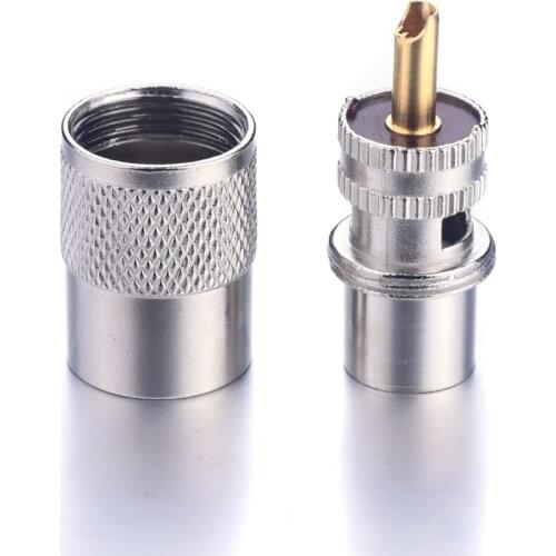 2PC Brand New 1Pins PL-259 UHF-J-7 Male Radio-frequency Connector Small Delicate Strictly Functional