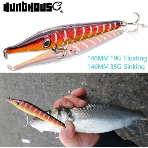 2019 New fishing lure pencil lures 146mm 19g/35g long casting popper baits floating stickbait for fishing bass pike leurre