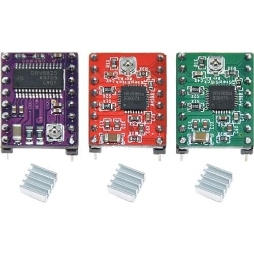 3D Printer Parts StepStick DRV8825 Stepper Motor Driver With Heat Sink Carrier Reprap 4-Layer PCB RAMPS Replace A4988 Driver