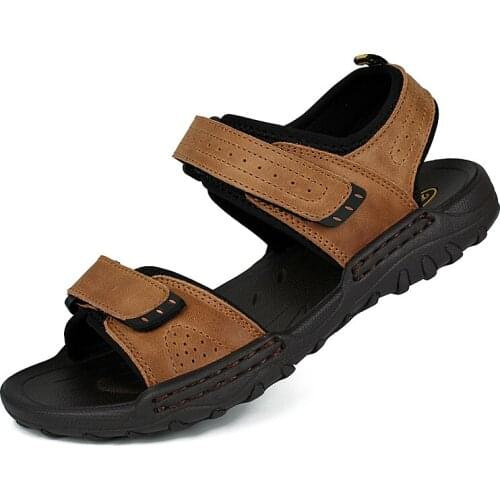 Da erkek uomo genuine rubber ete playa sandles couro roman men vietnam verano work herren cuero sandalia leather transpirables