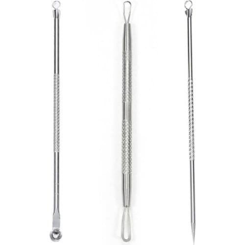 Stainless Steel Extractor Blackhead Remover Needles Dots Cleaner Acne Blemish Remover Needles Set Black Spot Pore Cleanser