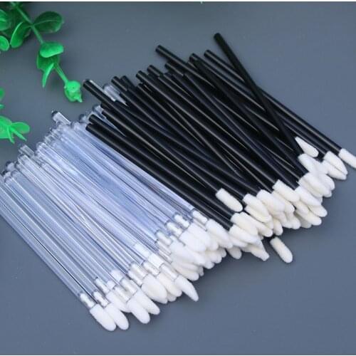 50Pcs Disposable Lip Brush Eyelash Makeups Brushes Lash Extension Mascara Applicator Lipstick Wands Set Cosmetic Tools