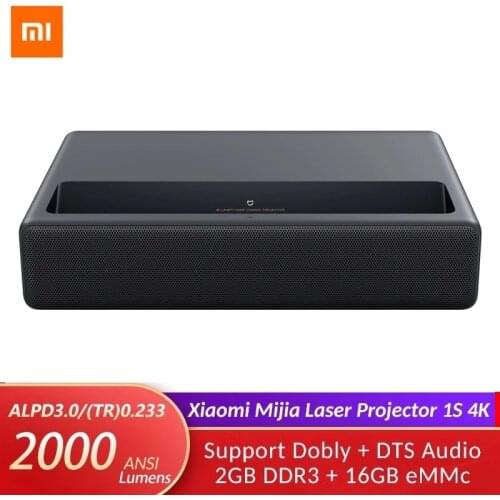 Original Xiaomi Mijia Laser Projector 4K 1S Projection TV 2000 ANSI Lumens Home Theater 150 Inch Ultra Short Throw Projector