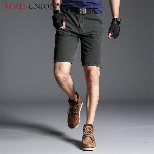 2021 Summer Shorts Men Cargo Shorts Cotton Relaxed Fit Grey Shorts Mens Denim Short Casual Pants Clothing Social Cargo Short