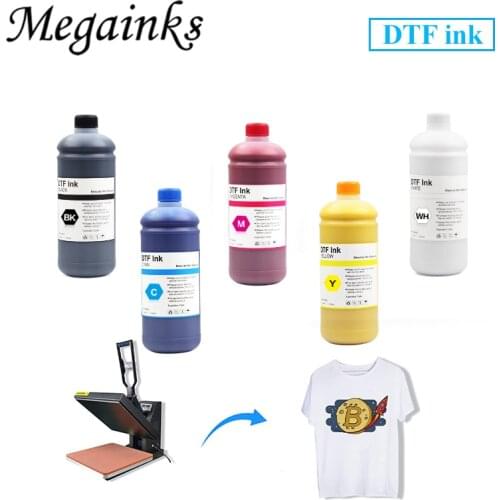 1000ML*5PCS DTF ink kit for direct transfer film for PET film all desktop & large format DTF printer BK C M Y White color
