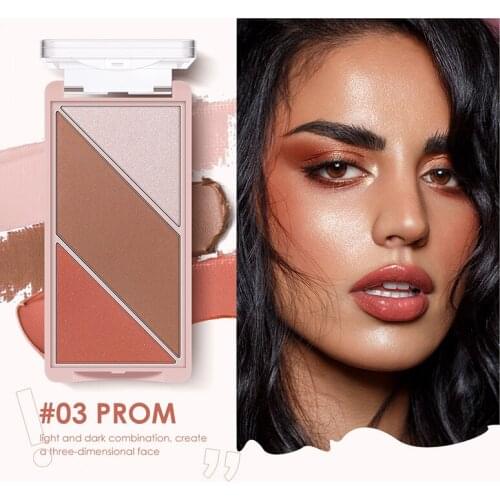 Makeup Palette Cosmetic Kit Complexion Palette with Highlighter Bronzer Blush Powder For Girl Women