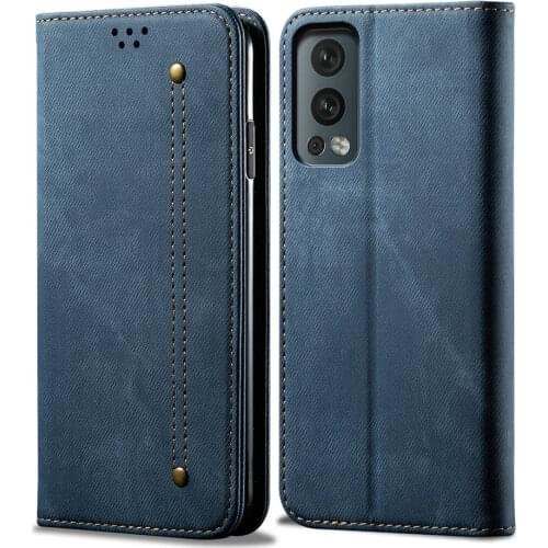 Luxury Solid Leather Flip Case for OnePlus Nord 2 5G 2021 Wallet Cover Magnetic Card Slot Book Shell One Plus Nord2 Cover Funda