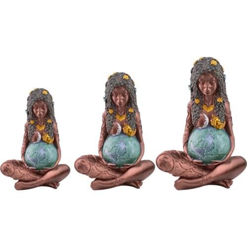 Mother Earth Statue Figurine Outdoor Home Ghia Mama Earth Goddess 3D Garden Home Decoration 2021 Mothers Day