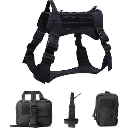 Tactical Service Military Dog Vest K9 Harness Adjustable Size Training Hunting Molle Dog Clothes