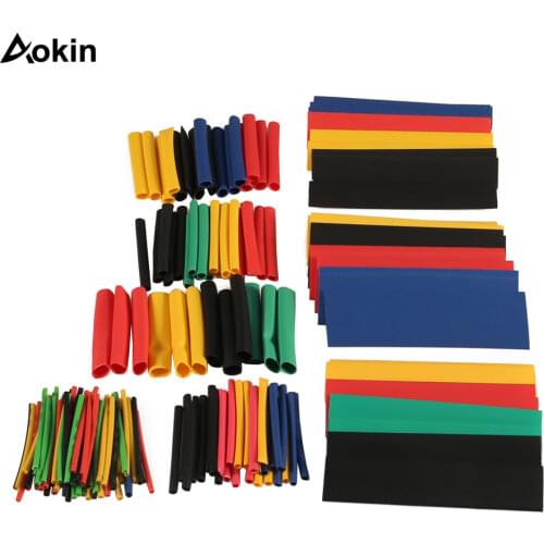 164pcs/Set heat shrink tubing Heatshrink Tube Polyolefin Shrinking Assorted Wire Cable Insulated Sleeving Shrink Tube