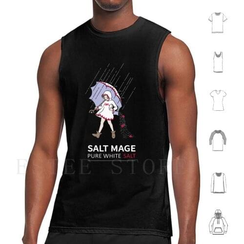 Pure White Salt Mage Tank Tops Vest Cotton Ffxiv Gaming Gamer Salt White Mage Final Fantasy Final Fantasy Xiv Final Fantasy 14