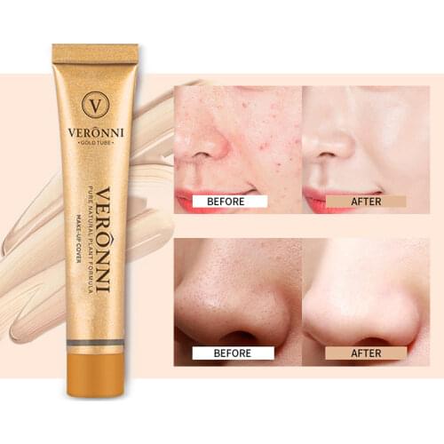 VERONNI Cream Makeup Full Cover Face Concealer Waterproof Liquid Eye Dark Circles Cream 14 Colors Corrector Base Cosmetics
