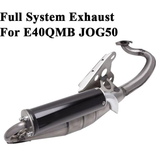 Slip On For E40QMB 2 Stroke JOG50 JOG Motorcycle Stainless Steel Exhaust System Escape Scooter Front Link Pipe Muffler