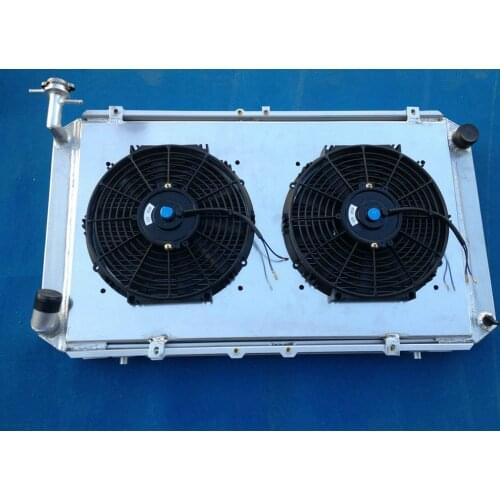 Aluminum Radiator & Shroud & Fan For NISSAN Patrol GQ 2.8/4.2 DIESEL TD42&3.0 PETROL Y60 High Quality New performance