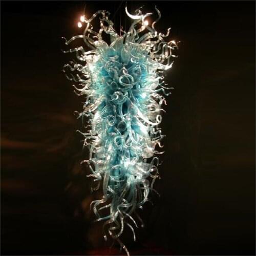 Bright Colorful Modern Pendant Lamps Mouth Blown Borosilicate Pendant Lamps Multi Color Murano Glass Large Chandelier