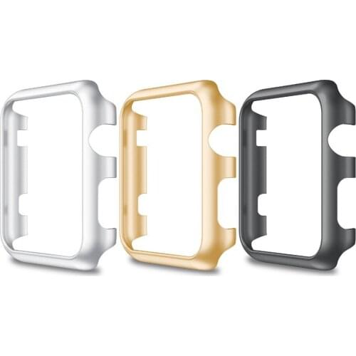 38mm 42mm Hard PC Frame Smart Watch Protective Case For Apple Watch Plating Front Protector Shell Cover for iWatch Series 3 2 1