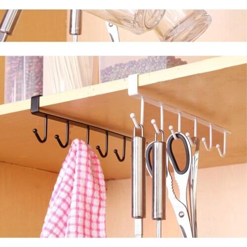 Iron Kitchen Racks Kitchenware Organizer Storage Shelf Cupboard Hanging Hook Shelves For Towel Chest Cup Drainer Holder